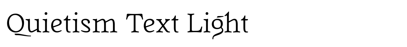 Quietism Text Light